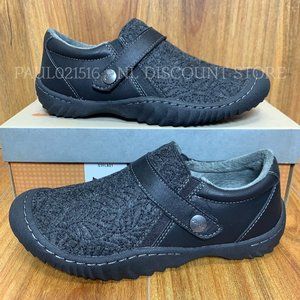 JSPORT Women's Blair Fur Winter Slip-on Shoes, Black, Select Your Size